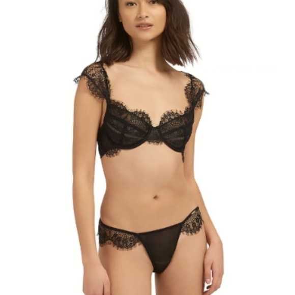 NEW 2 pc set BLUEBELLA @ VICTORIA'S SECRET MARINA BRA & THONG PANTY - Picture 4 of 13